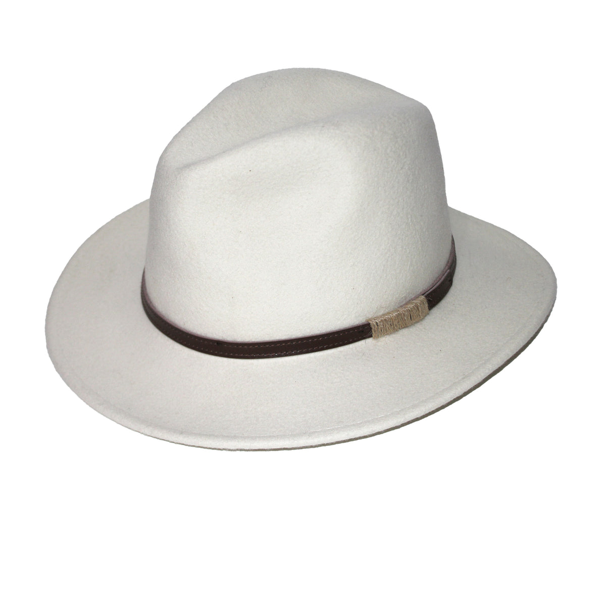 Paterson Fedora - Ivory – Evoke Headwear