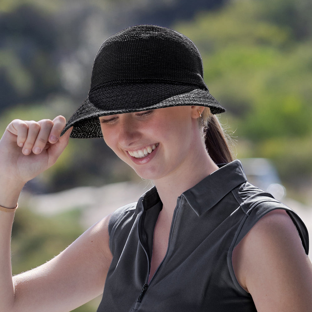 Annika Wash & Wear Cap - Black