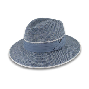 Karrie Flexibraid® Fedora - Mixed Blue