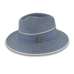 Karrie Flexibraid® Fedora - Mixed Blue