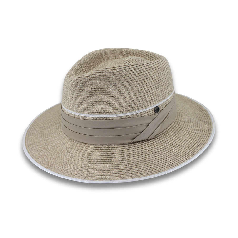 Karrie Flexibraid® Fedora - Mixed Camel