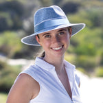 Karrie Flexibraid® Fedora - Mixed Blue