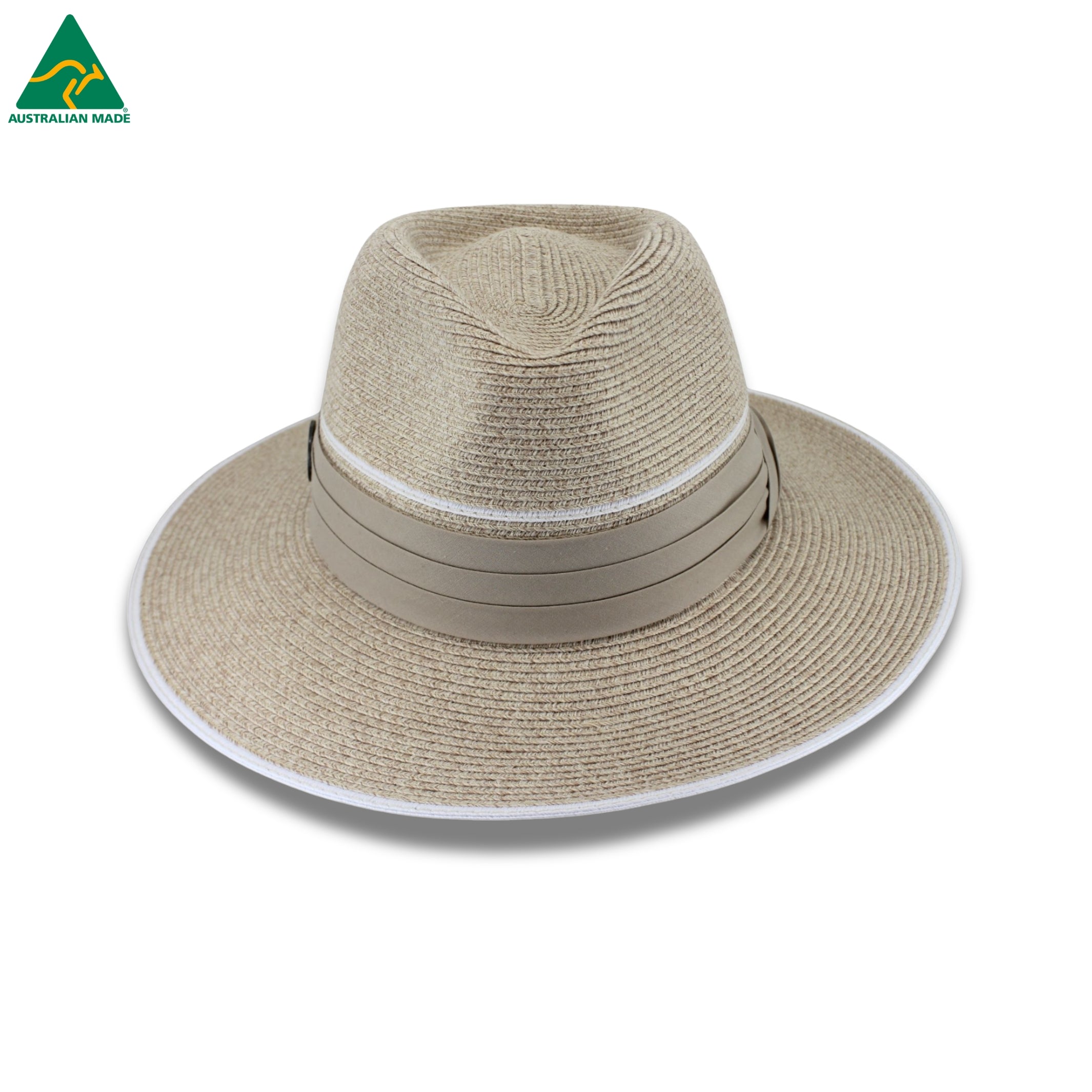 Karrie Flexibraid® Fedora - Mixed Camel – Evoke Headwear