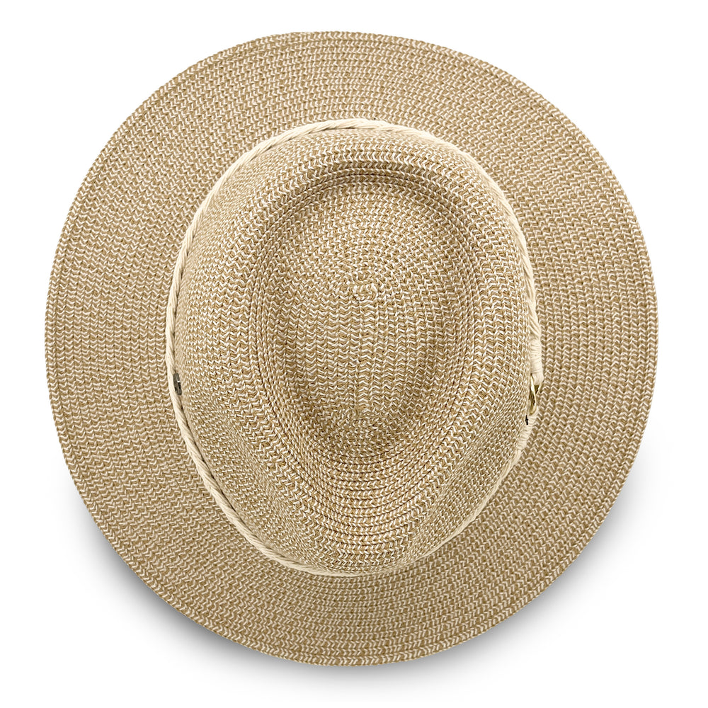 Keely Flexibraid® Fedora - Camel/White