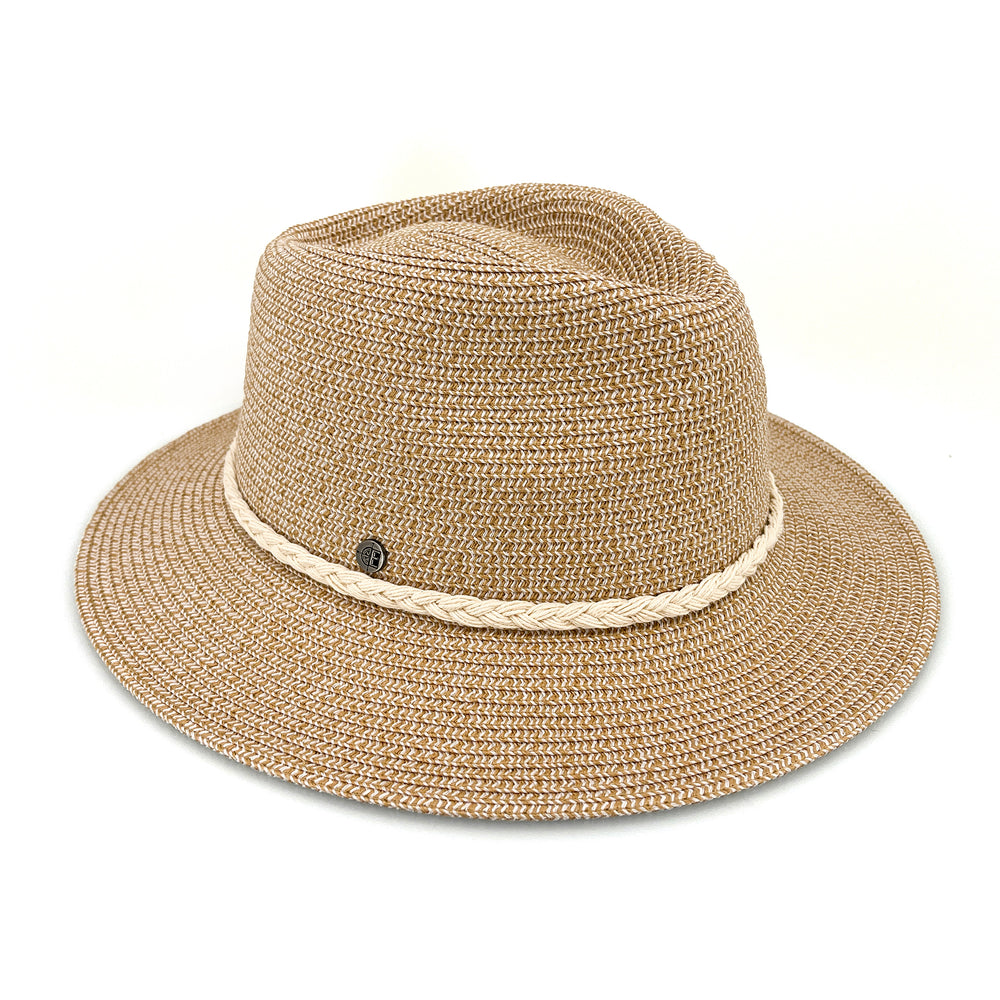 Keely Flexibraid® Fedora - Camel/White