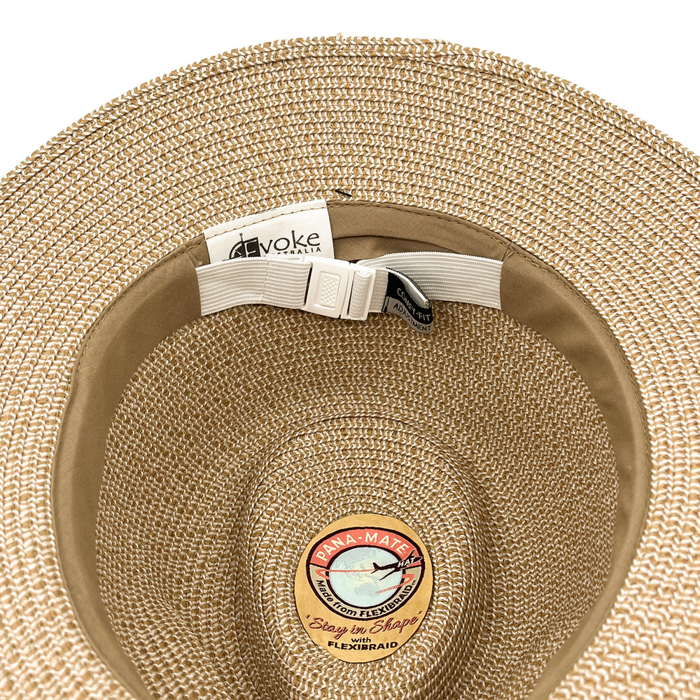 Keely Flexibraid® Fedora - Camel/White