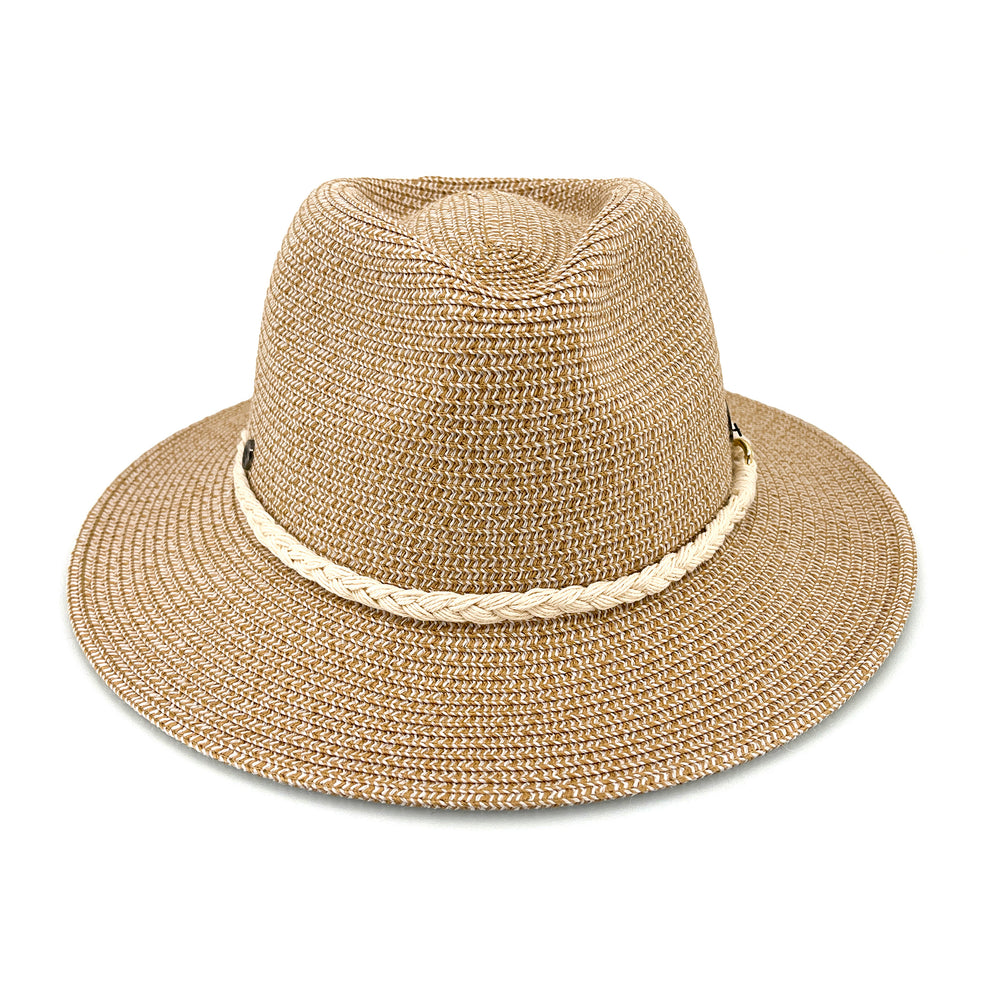 Keely Flexibraid® Fedora - Camel/White