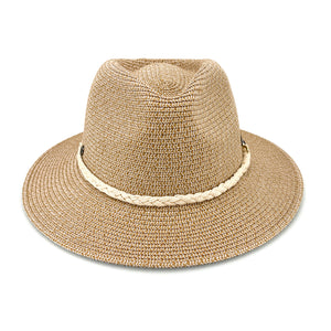 Keely Flexibraid® Fedora - Camel/White