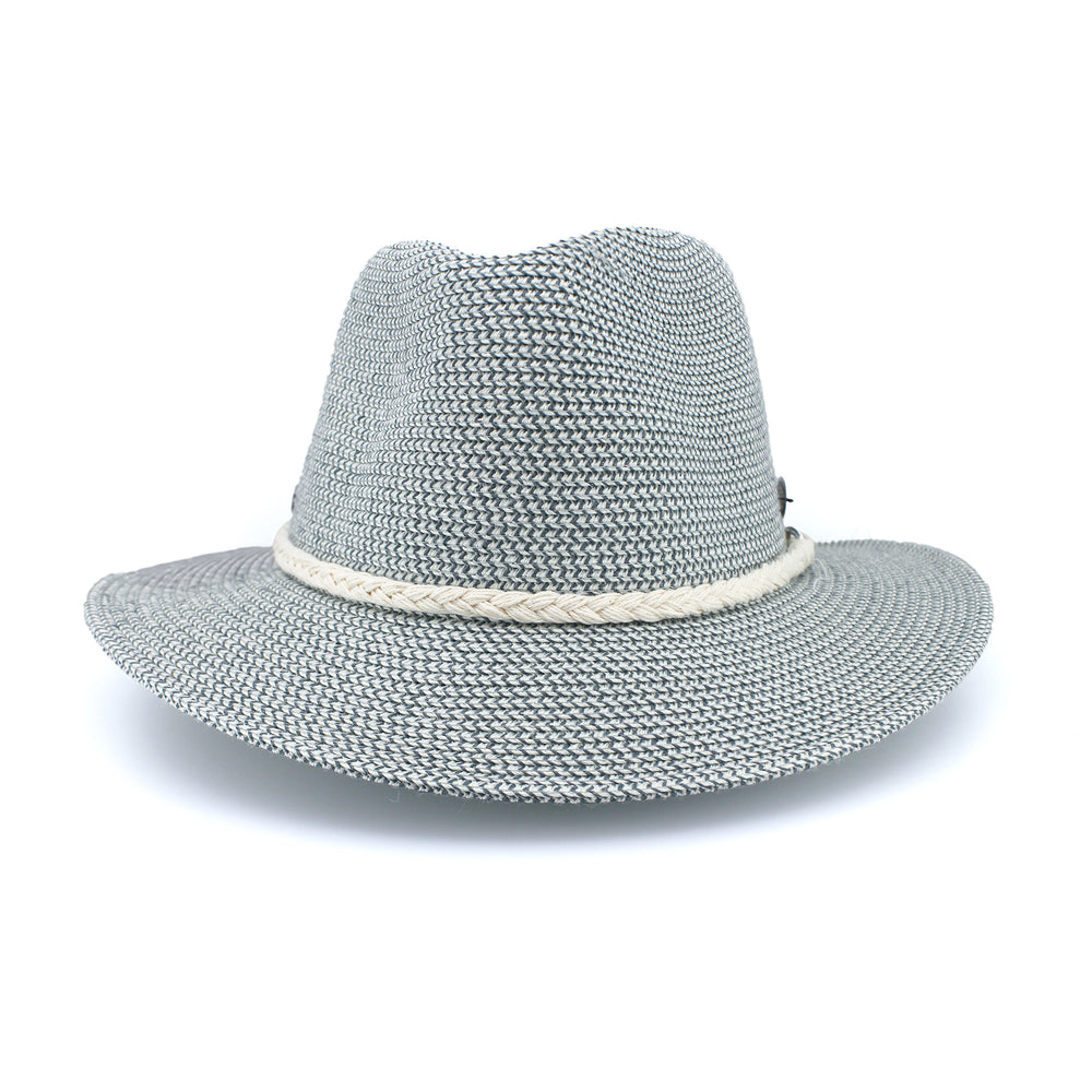 Keely Flexibraid® Fedora - Seafoam/White