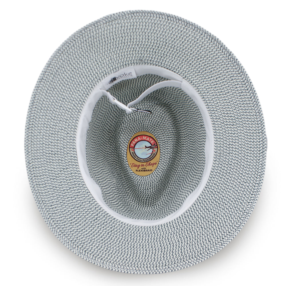 Keely Flexibraid® Fedora - Seafoam/White