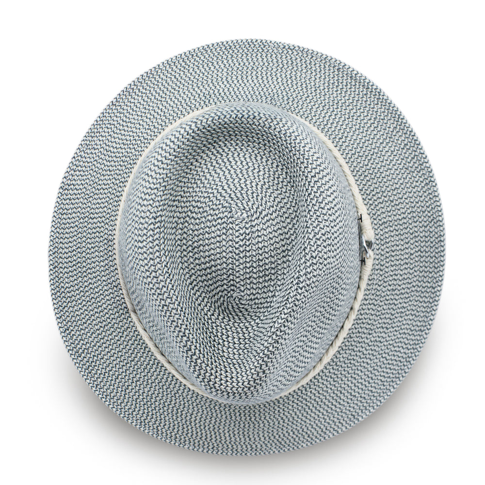 Keely Flexibraid® Fedora - Seafoam/White