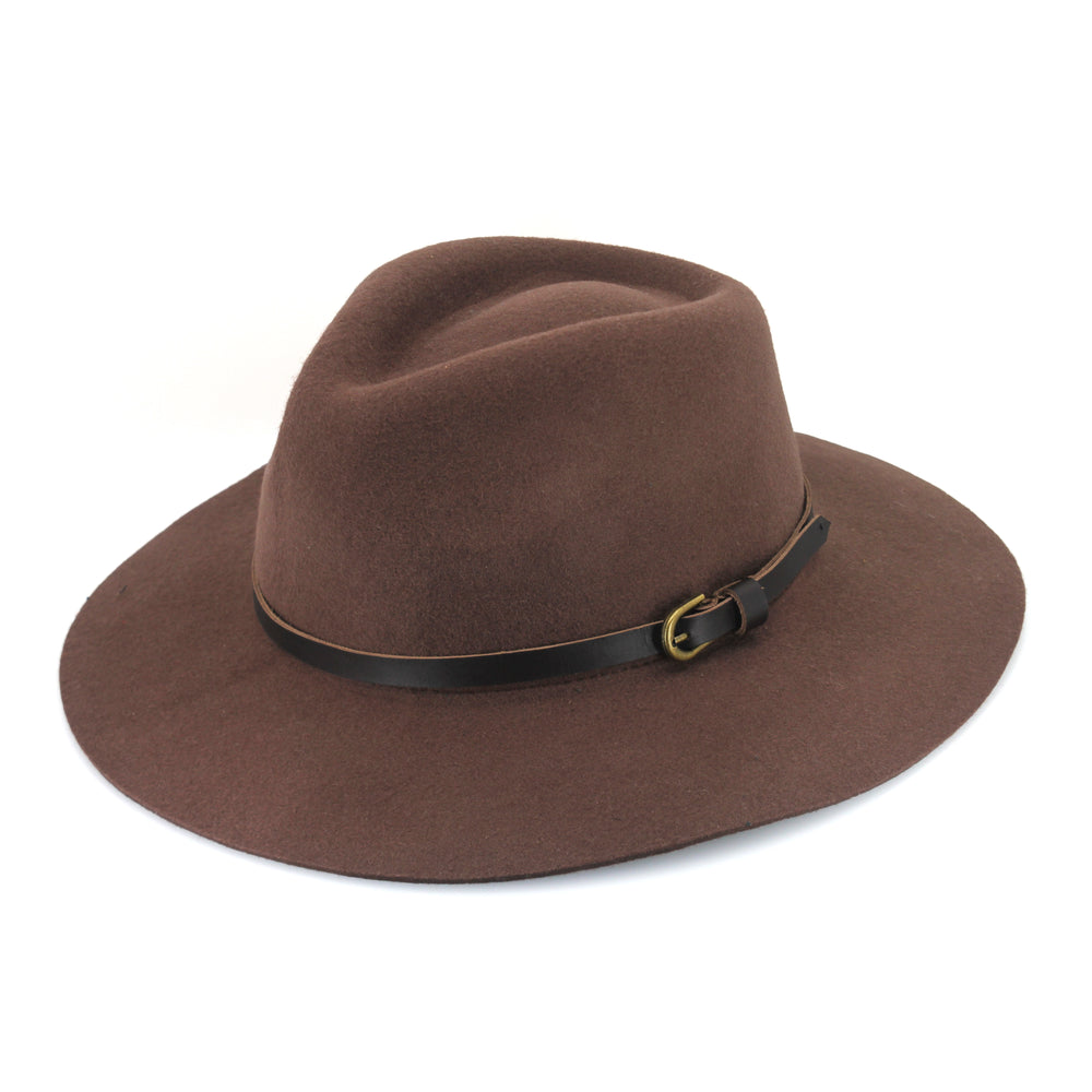 Hudson Felt Fedora - Chocolate