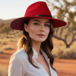 Hudson Felt Fedora - Red